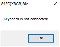 Keyboard is not connected!