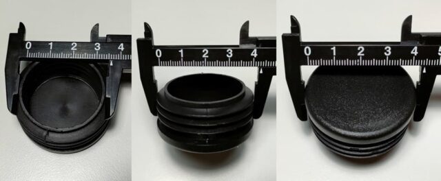ジクサーSF250簡単フロントフォークキャップ自作で見た目＆防水性向上_サイズ（外径）が合わない使えない子